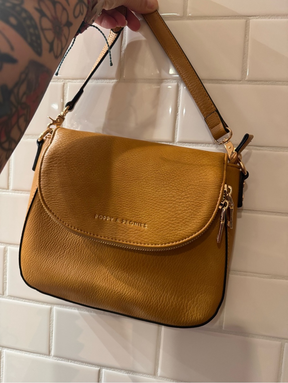Mini Downtown Mustard Crossbody Bag